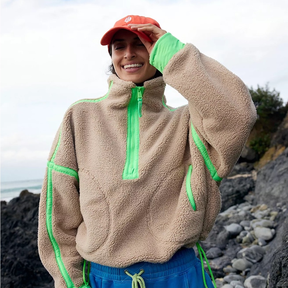 Free People Mountain High Half Zip Fleece